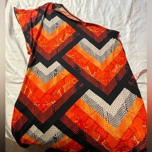 Swimsuit cover up with one shoulder design